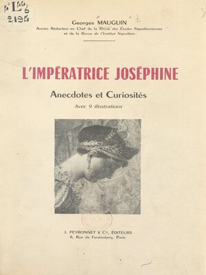 cover image of L'impératrice Joséphine